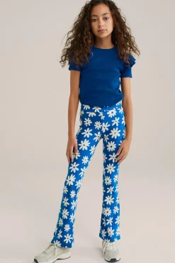Meisjes flared legging met dessin