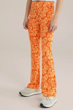 Meisjes flared legging met dessin