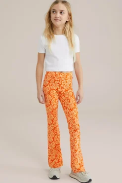 Meisjes flared legging met dessin