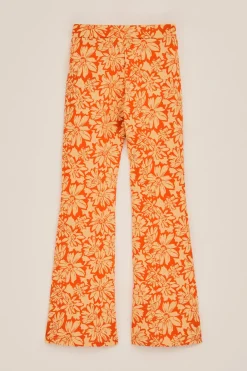 Meisjes flared legging met dessin