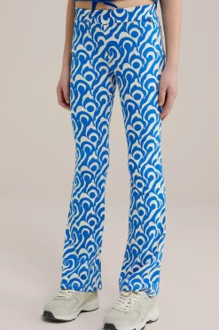 Meisjes flared legging met dessin