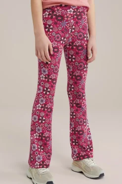 Meisjes flared legging met dessin