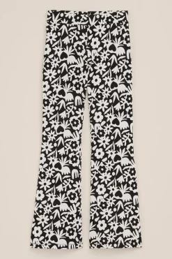 Meisjes flared legging met dessin