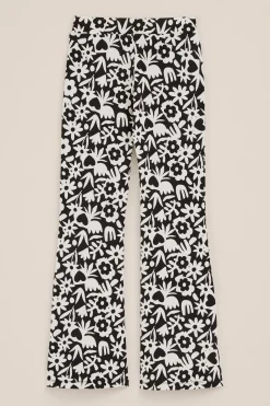 Meisjes flared legging met dessin