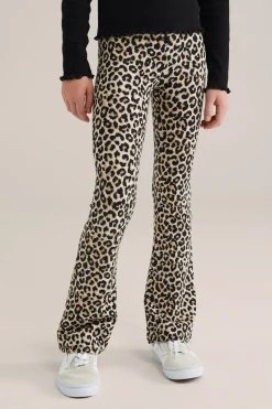 Meisjes flared legging met dessin