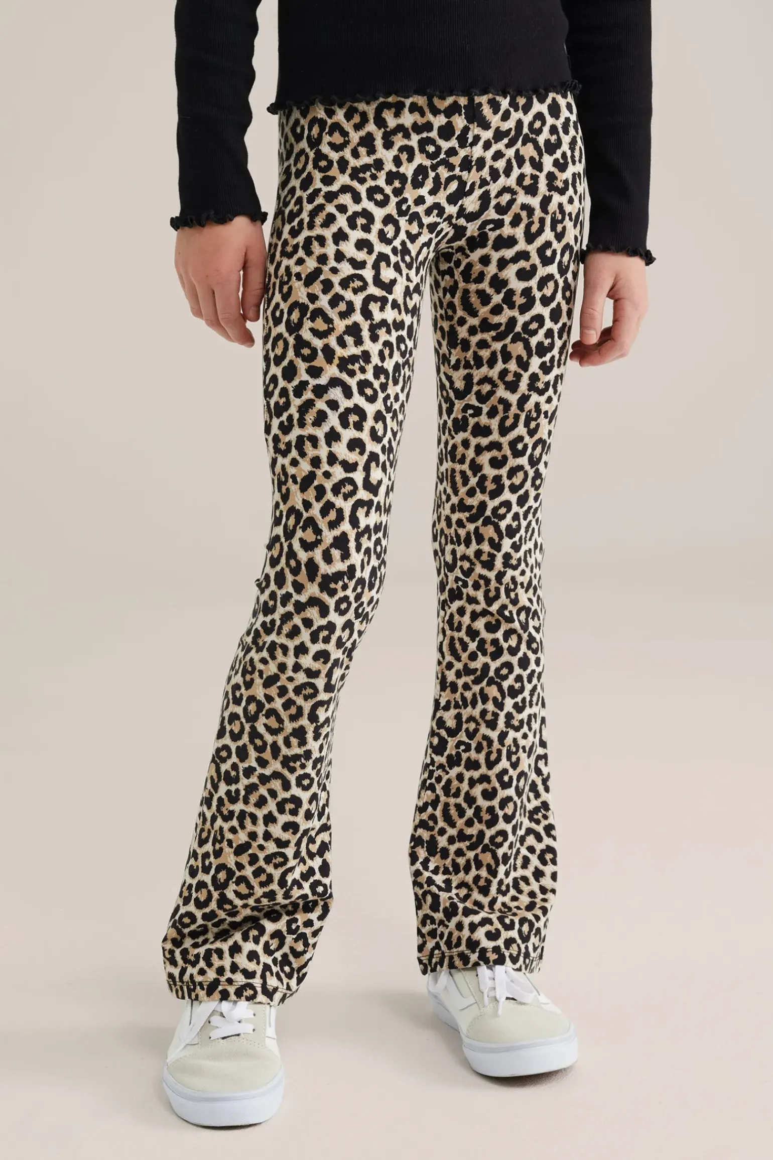 Meisjes flared legging met dessin