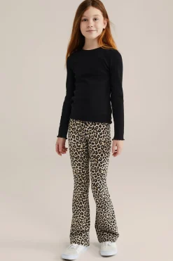 Meisjes flared legging met dessin