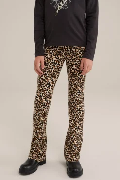 Meisjes flared legging met dessin