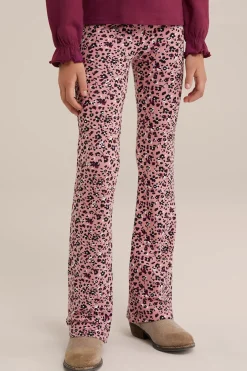 Meisjes flared legging met dessin