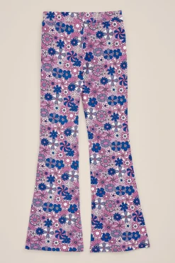 Meisjes flared legging met dessin