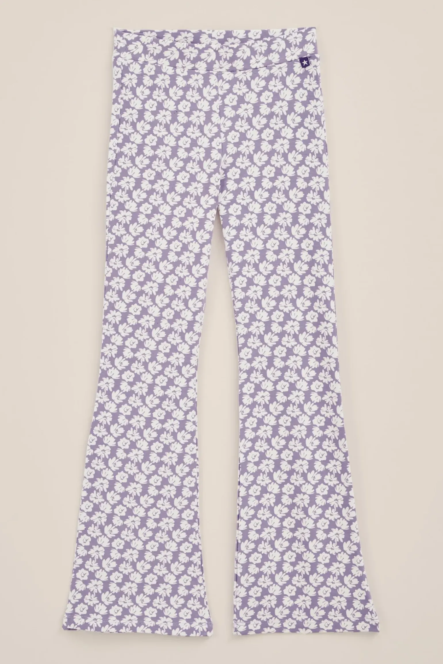 Meisjes flared legging met dessin