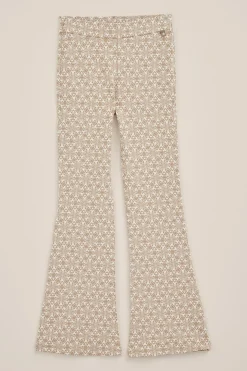 Meisjes flared legging met dessin