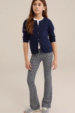 Meisjes flared legging met dessin