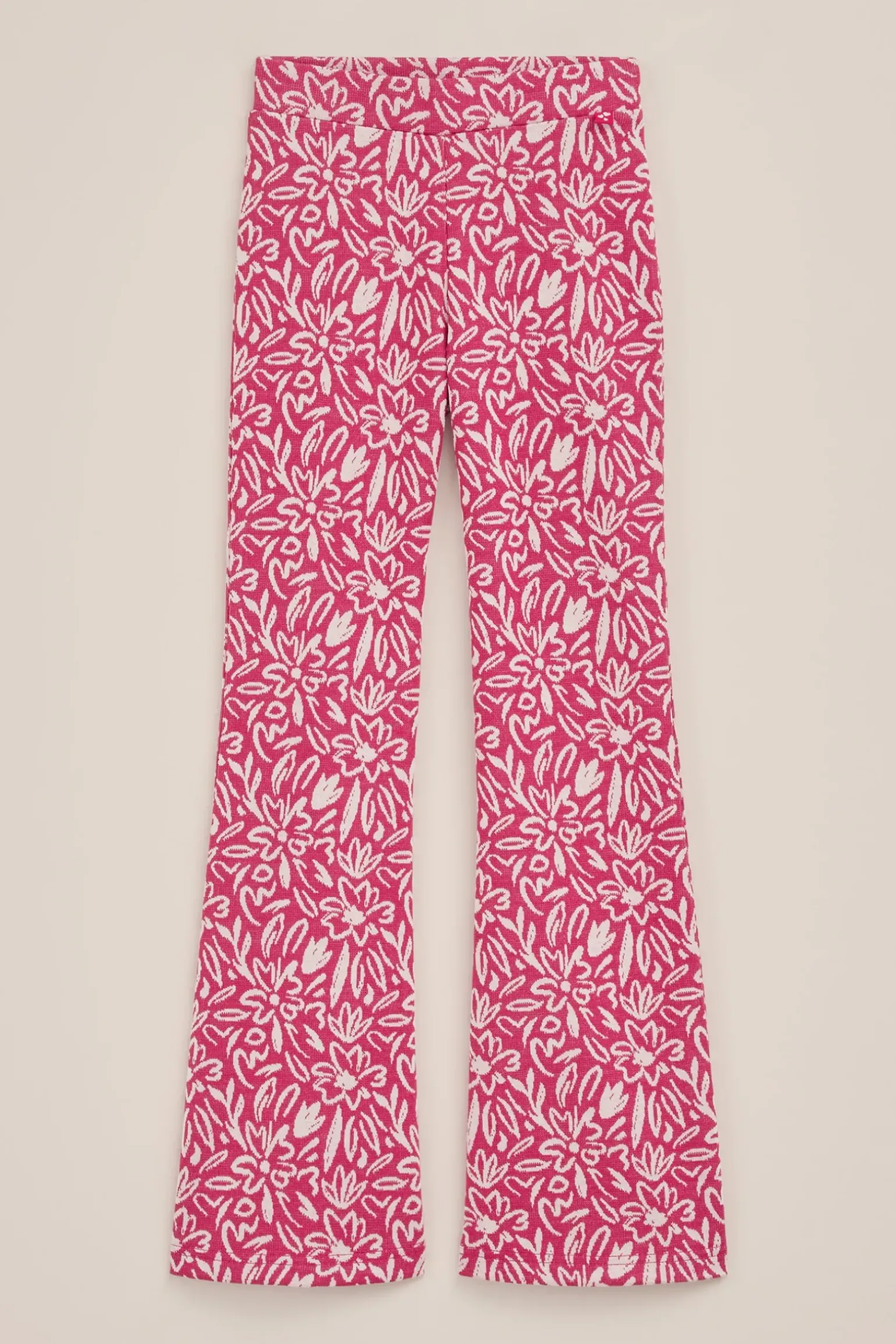 Meisjes flared legging met dessin