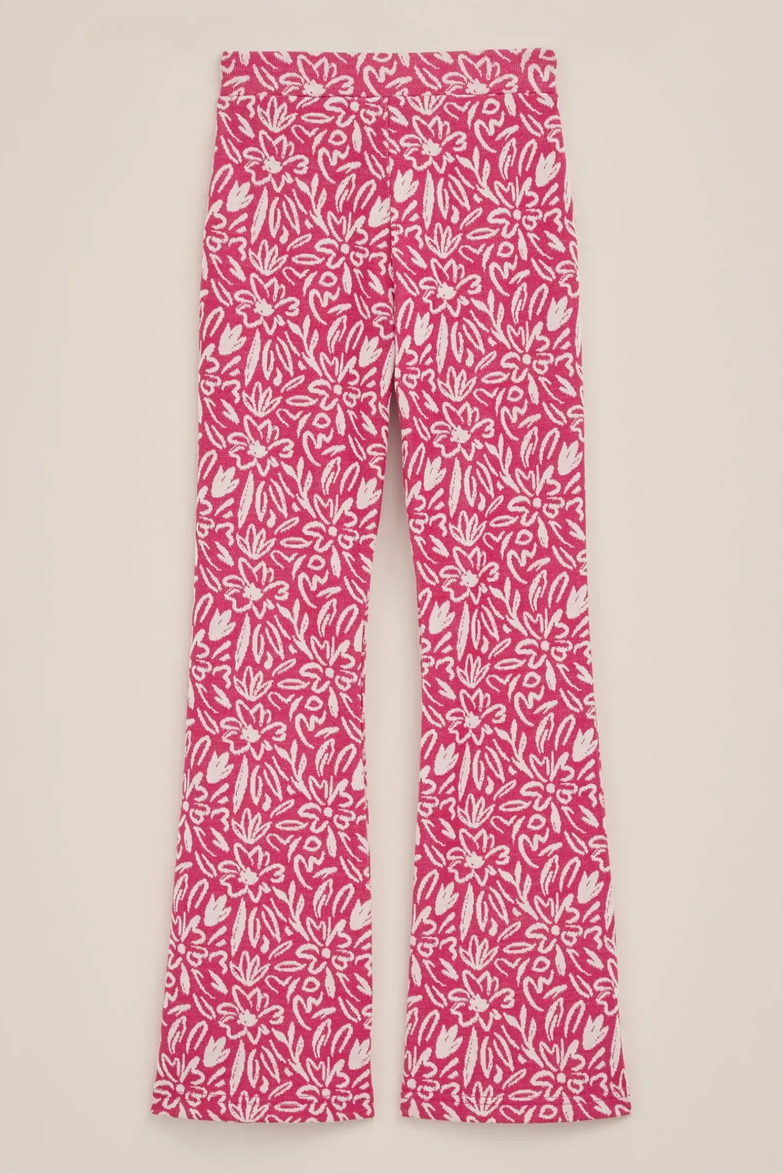 Meisjes flared legging met dessin
