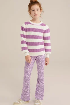 Meisjes flared legging met dessin