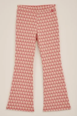 Meisjes flared legging met jacquard dessin