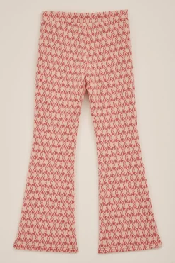 Meisjes flared legging met jacquard dessin