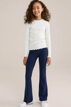 Meisjes flared legging 2-pack