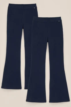 Meisjes flared legging 2-pack