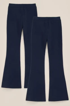 Meisjes flared legging 2-pack