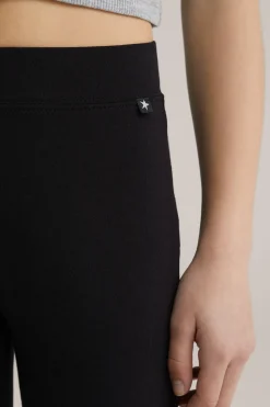 Meisjes flared legging 2-pack