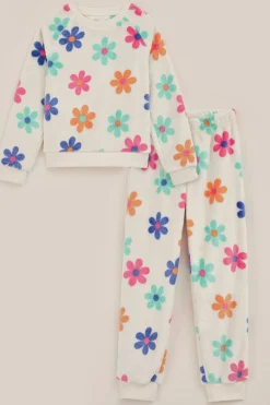 Meisjes fleece pyjama met dessin
