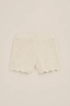 Meisjes gebreide short met embroidery