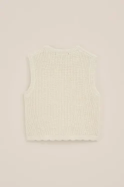 Meisjes gebreide top met embroidery