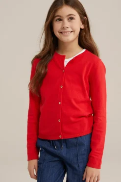 Meisjes gebreide vest