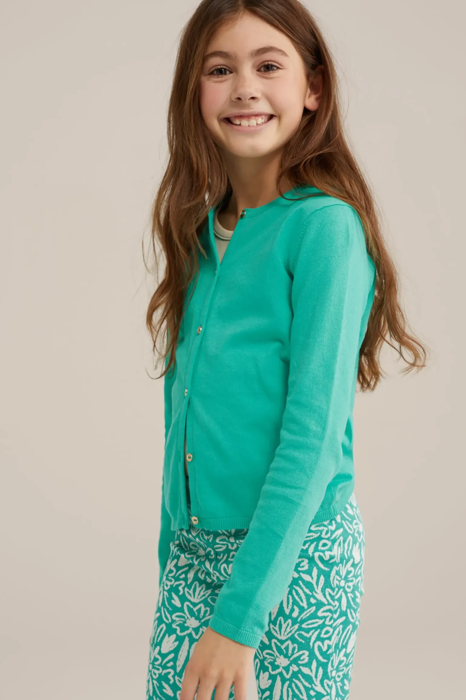Meisjes gebreide vest