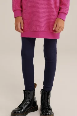 Meisjes geribde legging