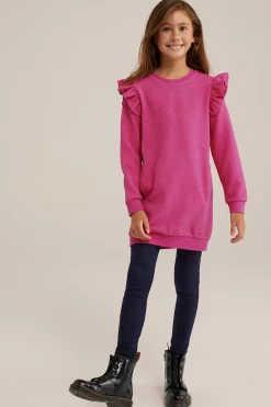 Meisjes geribde legging