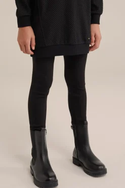 Meisjes geribde legging