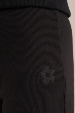 Meisjes geribde legging