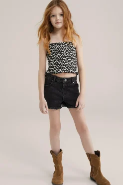 Meisjes gesmokte crop top