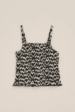 Meisjes gesmokte crop top