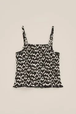Meisjes gesmokte crop top