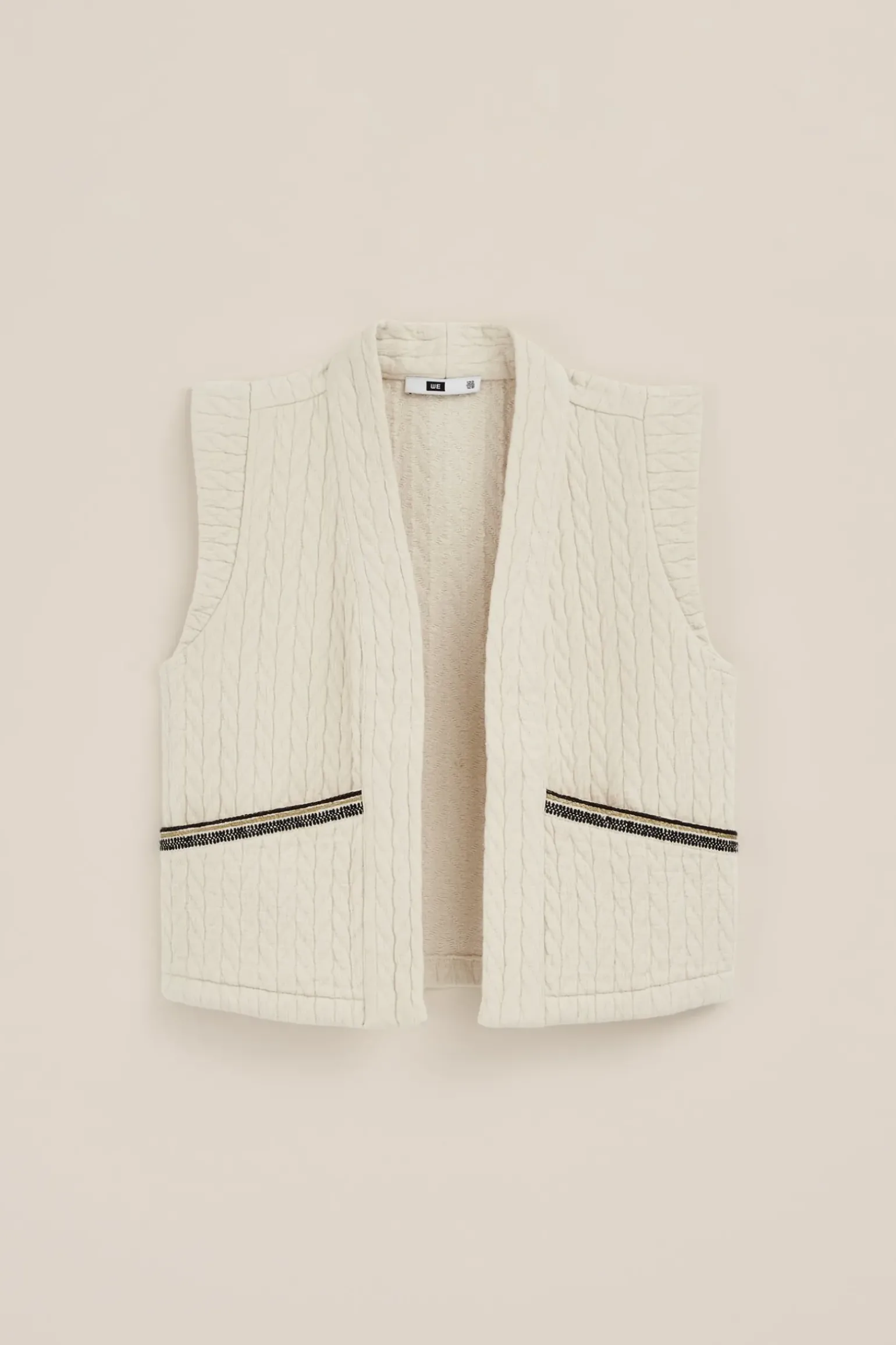 Meisjes gilet met structuur