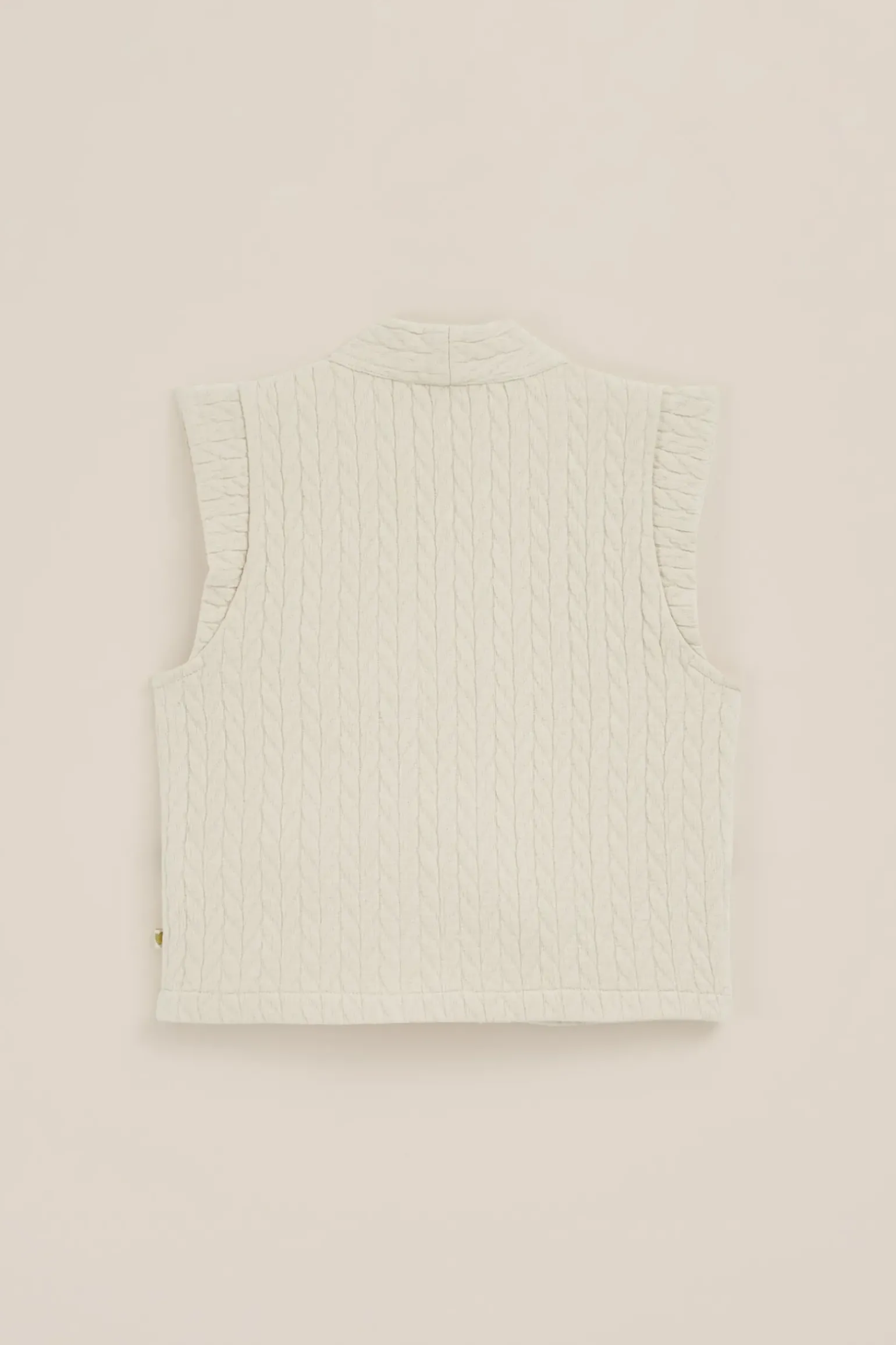Meisjes gilet met structuur