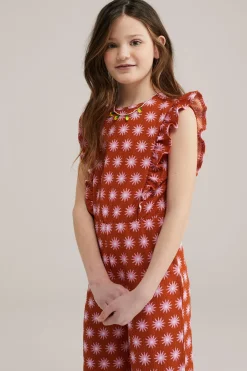 Meisjes jumpsuit met dessin