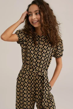 Meisjes jumpsuit met dessin
