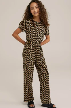 Meisjes jumpsuit met dessin