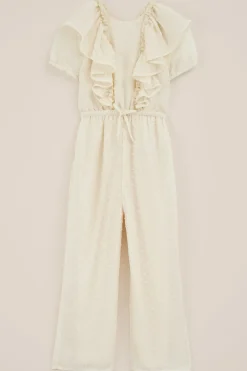 Meisjes jumpsuit met glittergaren