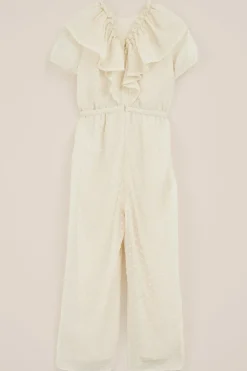 Meisjes jumpsuit met glittergaren
