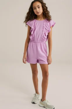 Meisjes jumpsuit met ruches