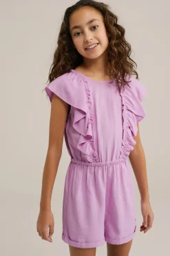 Meisjes jumpsuit met ruches
