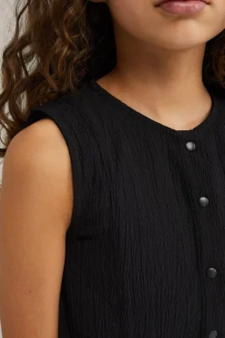 Meisjes jumpsuit met structuur