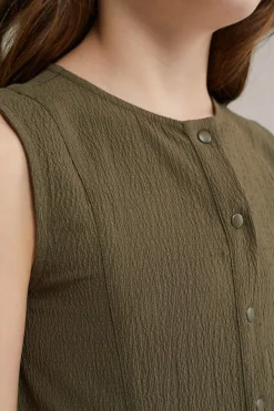 Meisjes jumpsuit met structuur
