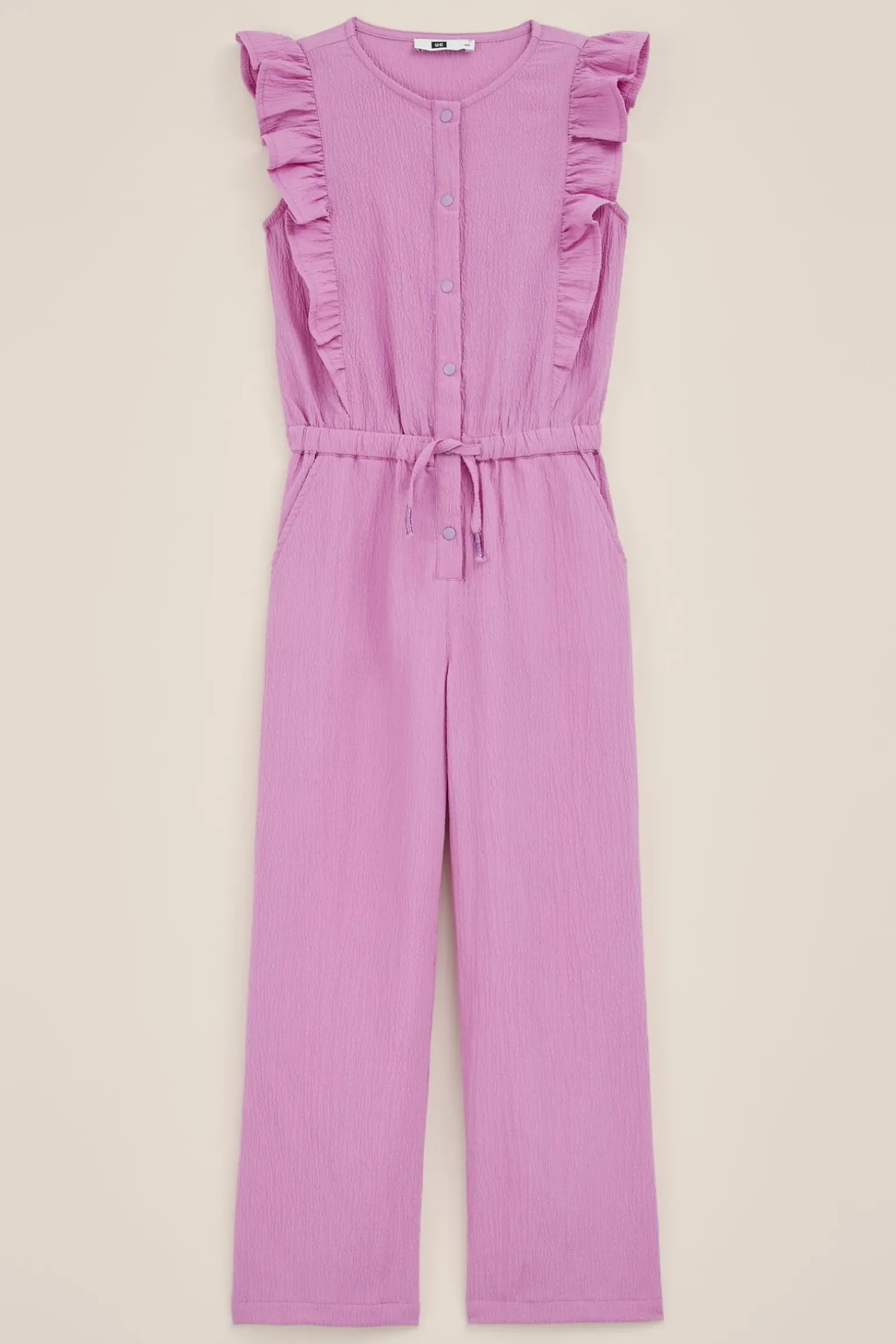 Meisjes jumpsuit met structuur